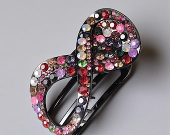 Pinza grande para el pelo para mujer, pinza de plástico sin costuras, accesorio minimalista de fijación fuerte para niñas.