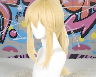 Peluca de cosplay inspirada en Miyazono Kaori, cabello sintético de anime resistente al calor, peluca de cosplay Kaori, peluca de anime para niñas