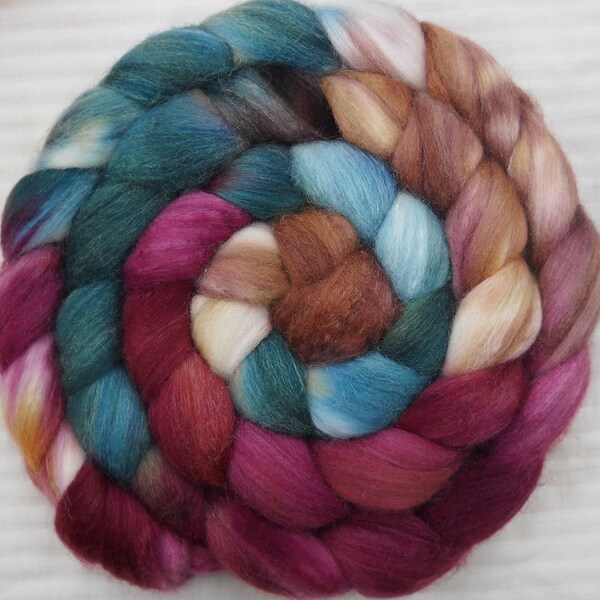 Playing with Pheasants-   4 oz Merino and Silk