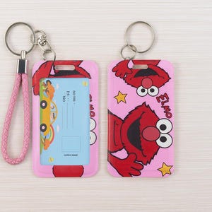 Elmo Luggage Tag & ID Badge Holder with Wrist Strap