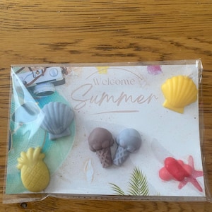 Carte parfumée été Welcome Summer avec fondants artisanaux – Senteurs fruitées et estivales