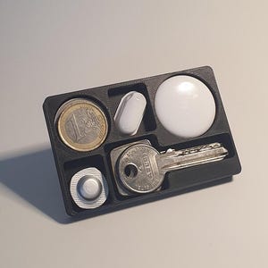 Portafoglio sottile con inserto personalizzato per monete individuali AirTag, organizer per chiavi, porta carte, porta carte, uomo, donna, regalo di Natale