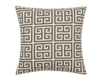 BROWN Pillow Cover.Decorator Pillow Cover.Home Decor.Large Print.TOWERS.Cushions. Cushion.Pillow. Premier Prints