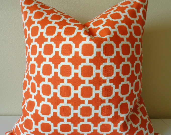 SALE // SINGLE 18 X 18 Pillow Cover // Hockley Mandarin Etsy