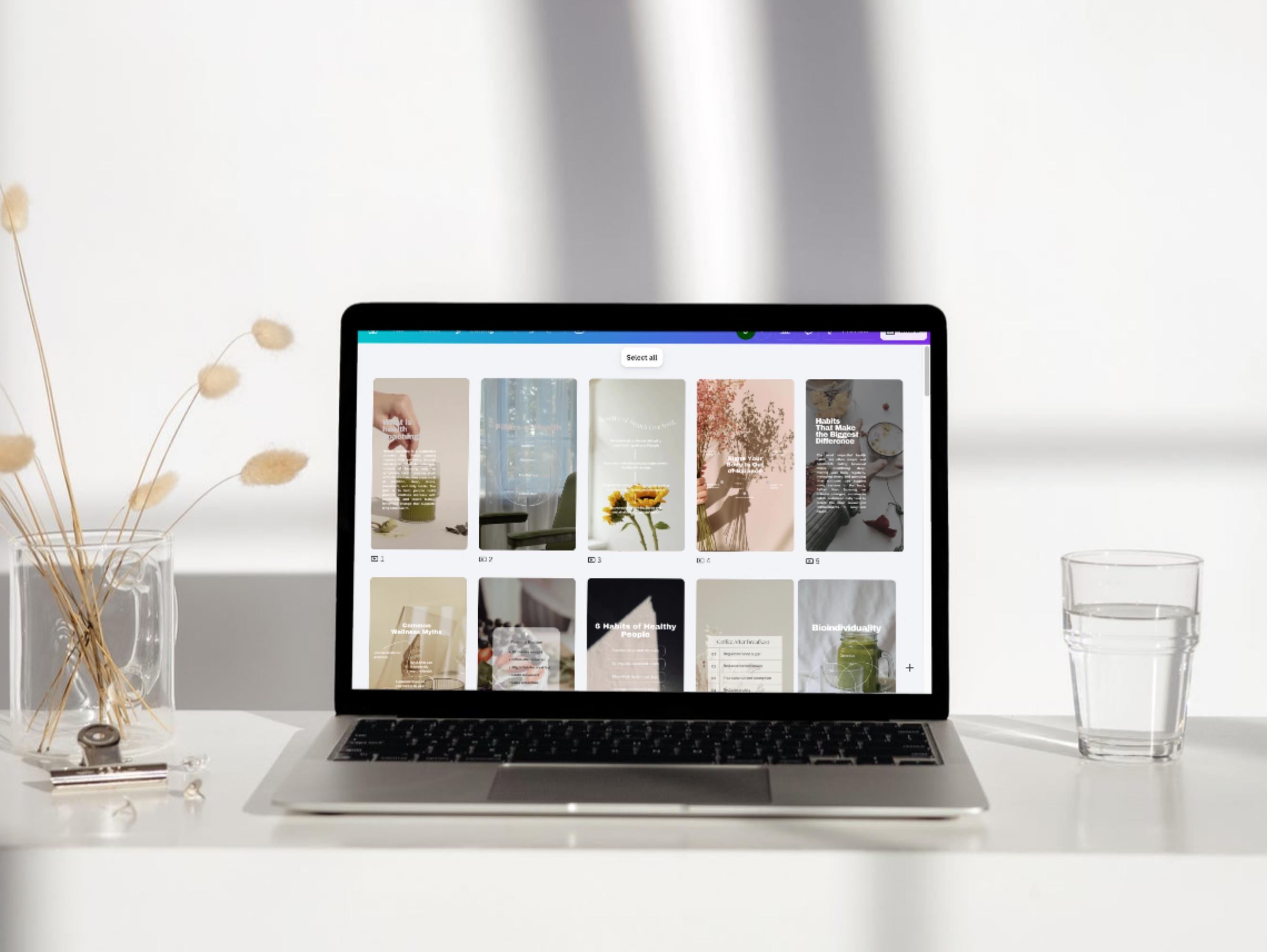 Wellness Coach Instagram Reel Canva Templates - 50 Reels - Etsy
