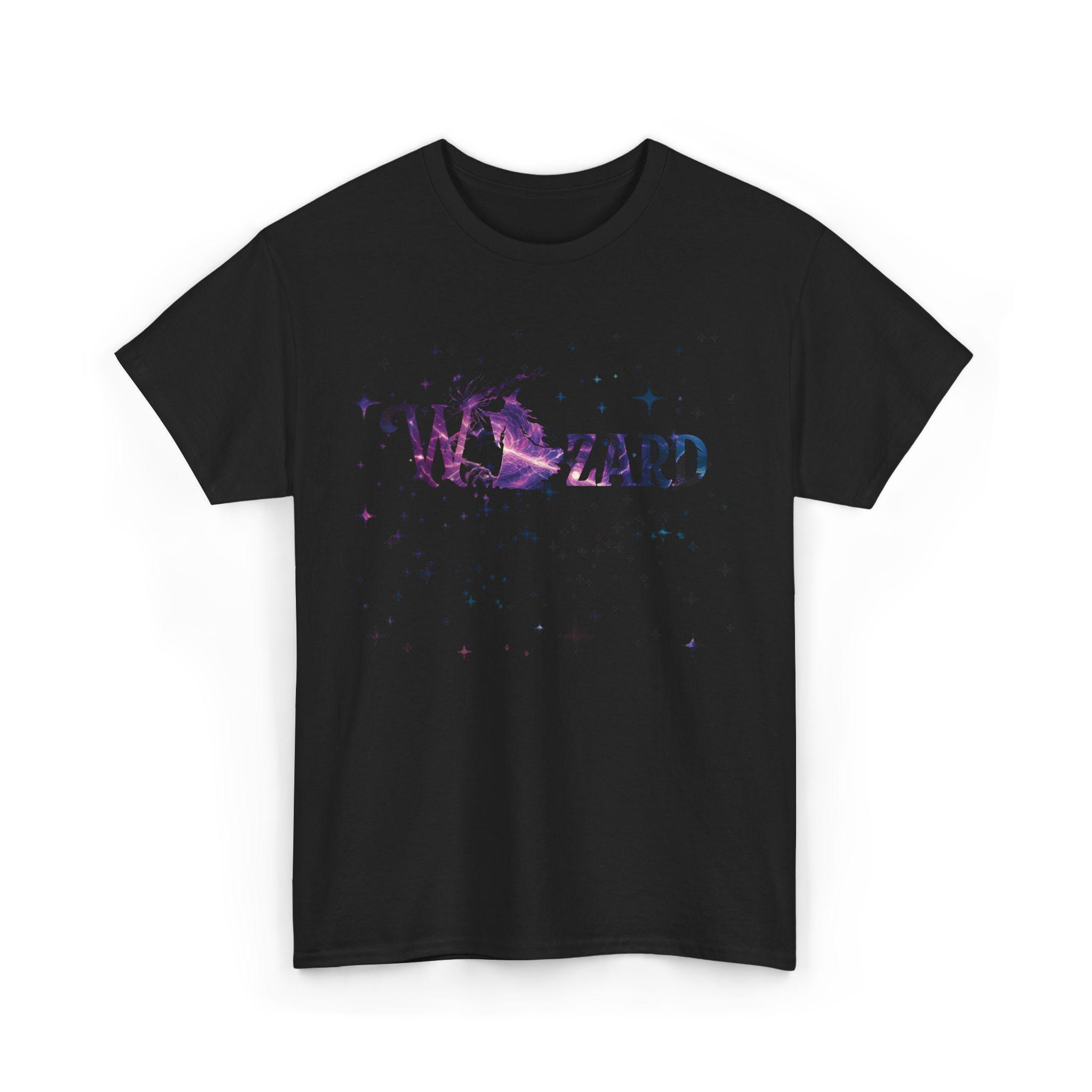 Wizard Fantasy Tee Shirt, Magical Graphic Cotton Top, Unisex 