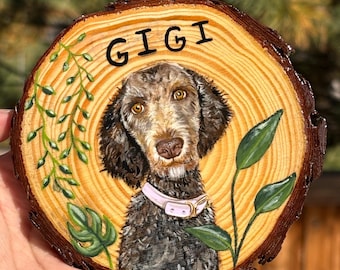 Custom painted Dog portrait