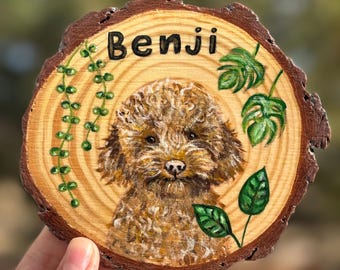 Custom painted Dog portrait