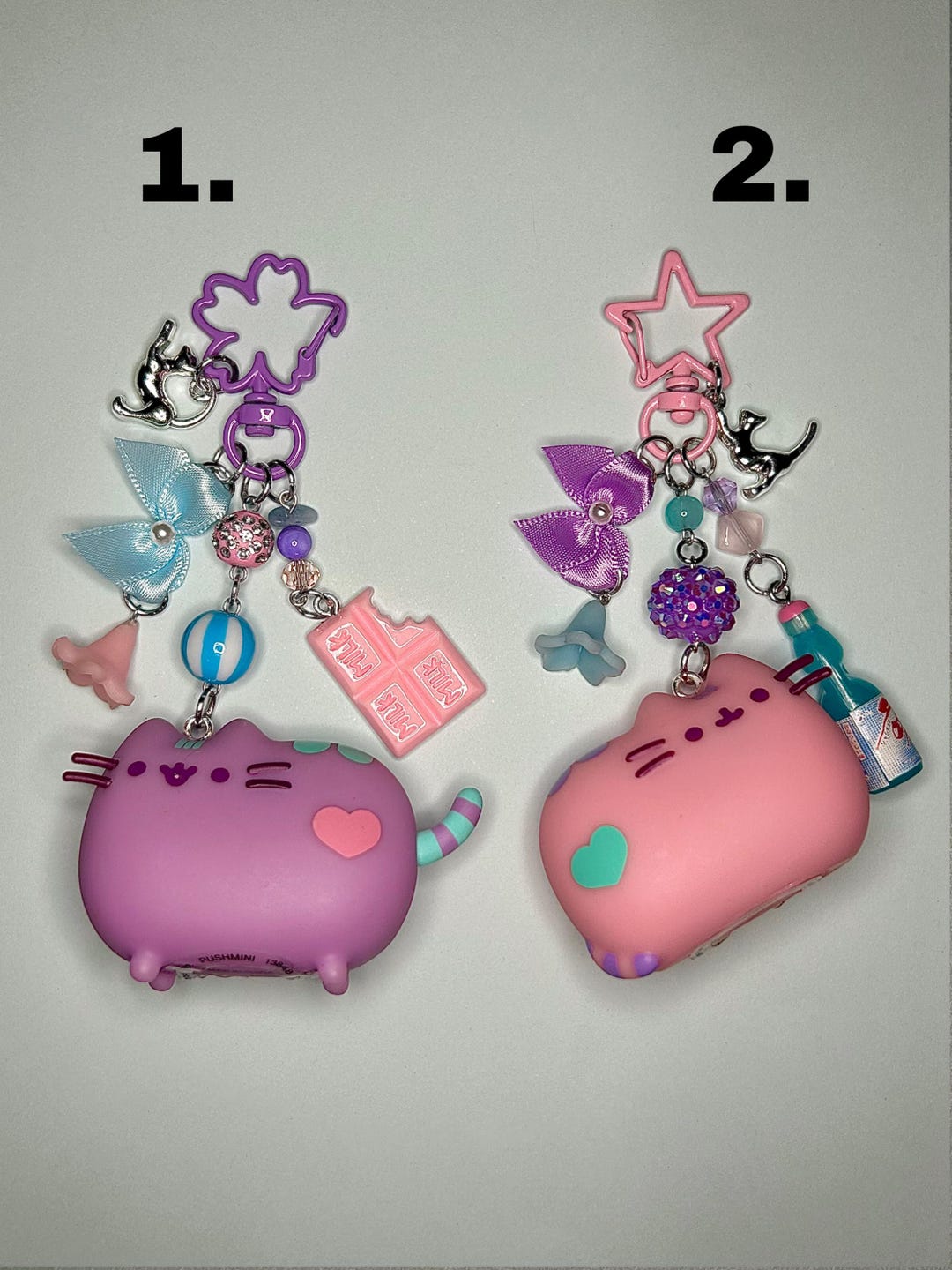 Pusheen Handmade Keychains - Etsy