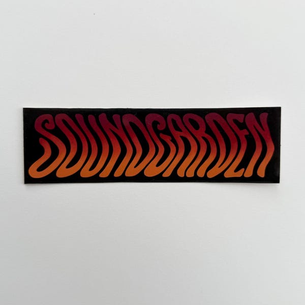 Pegatina de Soundgarden, banda de rock grunge de los 90, adhesivo impermeable