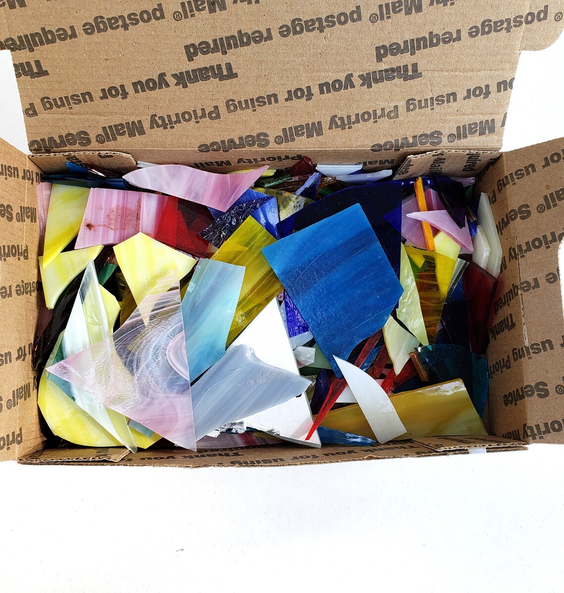 11/2 Lb. Stained Glass Mosaic Scraps Art Glass Mosaic Etsy
