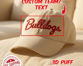 Custom Embroidered Hat, Personalized Dad Hat, Custom Logo Cap, Vintage Baseball Hat, Your Text Here, Gift for Him Her, Birthday