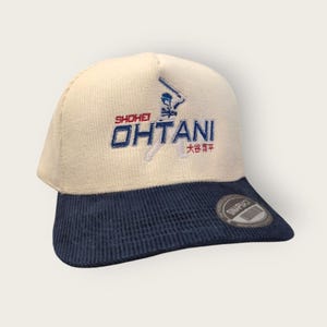 Shohei Ohtani | Premium Japanese Dodger&#39;s Hat | Baseball Snapback Corduroy Curved Brim