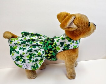 Sale Designer Dog Dress Harness in Luck of the Irish by Doodlebug Duds