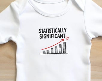 Body para bebé con significación estadística / Regalo para recién nacidos con temática STEM