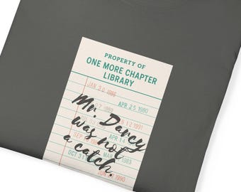 Blbliophile Book Club T-Shirt | English Teacher Major Reader Librarian Gift | Pride and Prejudice | Vintage Library Card Design