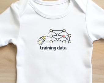Training Data Baby Bodysuit | AI Neural Network Infant Gift