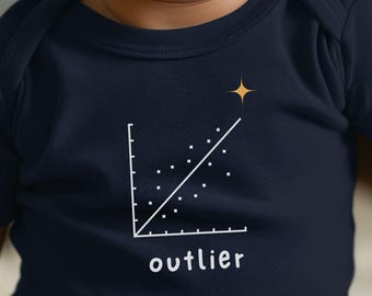Gegevens babyromper "uitbijter", pasgeboren cadeau voor techneuten, statisticus wiskundige wetenschapper data analist cadeau voor nieuwe ouders
