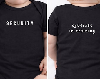 Cybersecurity in Training Baby Bodysuit | Gift for Techie Parents