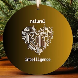 AI Christmas Ornament: LLM Chatbot Developer Techie Holiday Decor