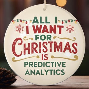 Décoration de Noël pour data scientist | Cadeau d'analyse prédictive | Cadeau humoristique pour data scientist | Cadeau pour analyste de données | Cadeau de statistiques