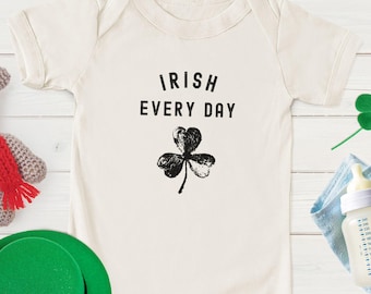Irish Every Day Baby Bodysuit | Shamrock St. Patrick's Day Outfit