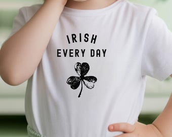 Irish Every Day Shamrock Toddler Tee | St. Patrick's Day Kids Shirt