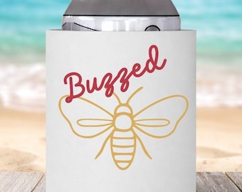 Buzzed Bee Can Cooler | Funny Summer Beverage Cozie
