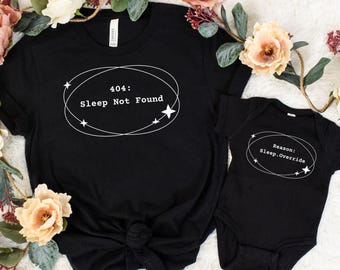 Matching Mommy & Me T-Shirt Set: Funny Techie New Parent Gift