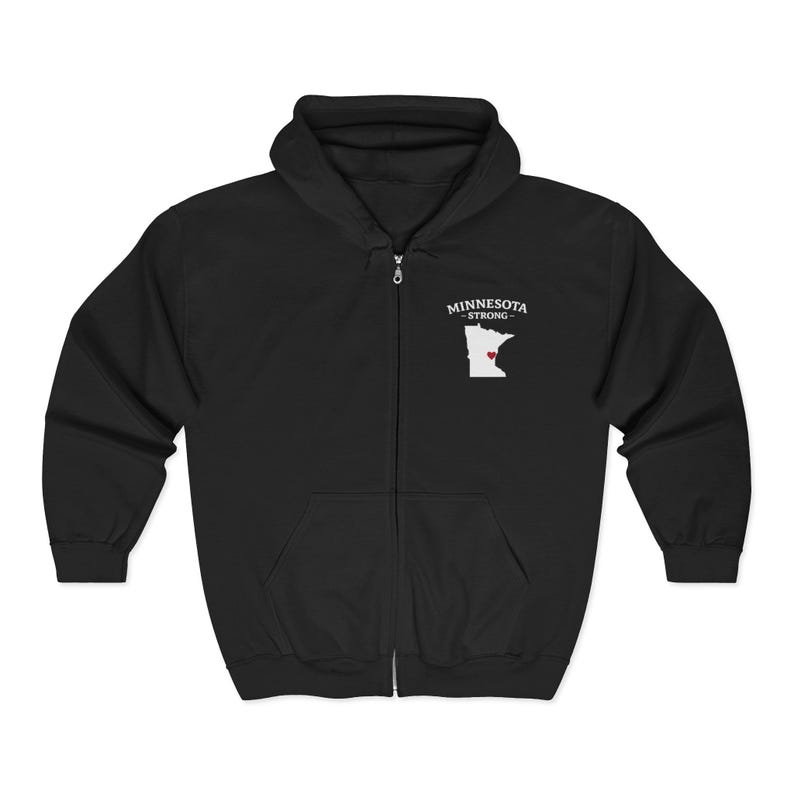 Minnesota Strong Unisex Zip Hoodie | MN Minneapolis Stolz Hoodie Bild 7