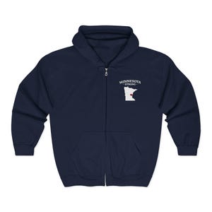 Minnesota Strong Unisex Zip Hoodie | MN Minneapolis Stolz Hoodie Bild 9
