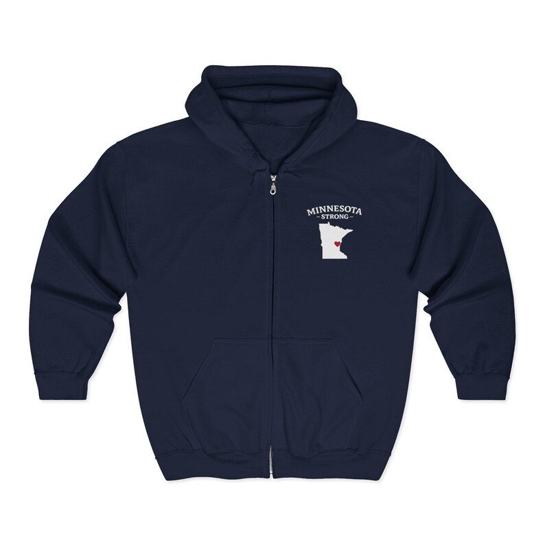 Minnesota Strong Unisex Zip Hoodie | MN Minneapolis Stolz Hoodie Bild 9