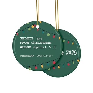 Data Scientist SQL-ontwikkelaar kerstornament: techneut vakantiedecoratie afbeelding 8