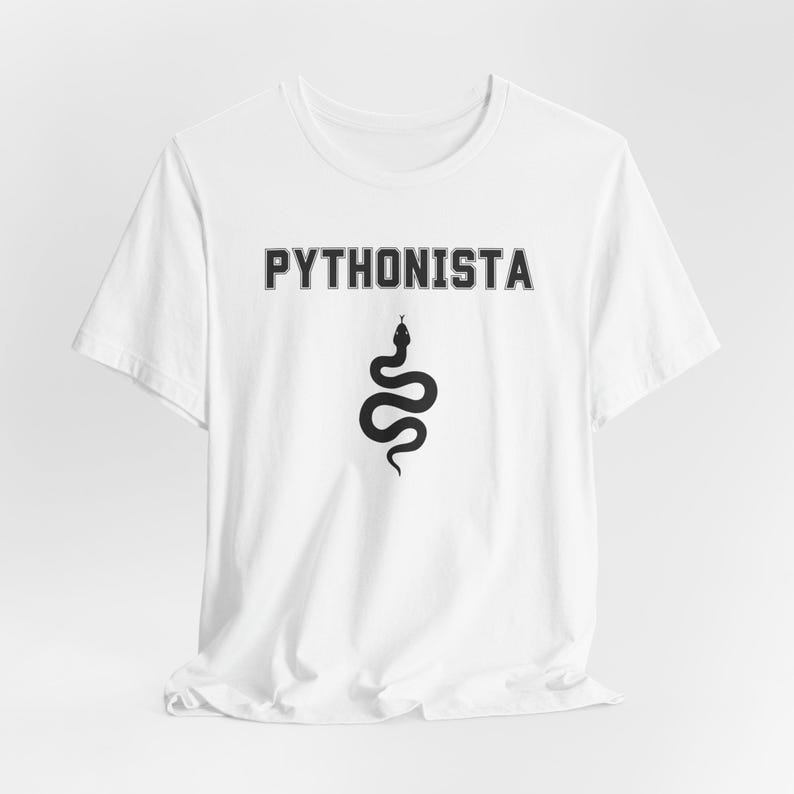 a white t - shirt with a snake on it