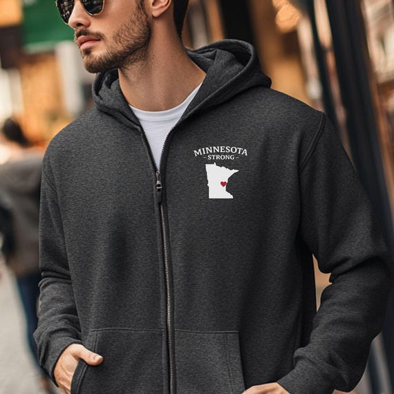 Minnesota Strong Unisex Zip Hoodie | MN Minneapolis State Pride Hoodie