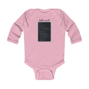 Body tecnológico para bebé – Regalo con código Python "Hola Mundo" imagen 11