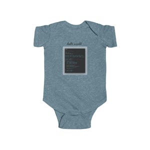 a baby bodysuit with a black screen on it