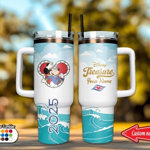 Personalized Disney Cruise 40oz Tumbler , Disney Cruise Tumbler , Mickey 40oz Tumbler