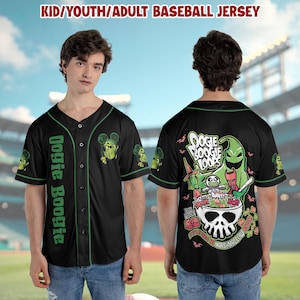 Personalized Nightmare Before Baseball Jersey, Monster Baseball Jersey ,Halloween Jersey Shirt , Halloween Shirt Gifts