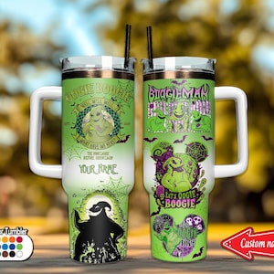 Personalisierte Halloween Oogie Becher, Boogie Becher, Weihnachtsbecher, Halloween Becher, Boogie Becher