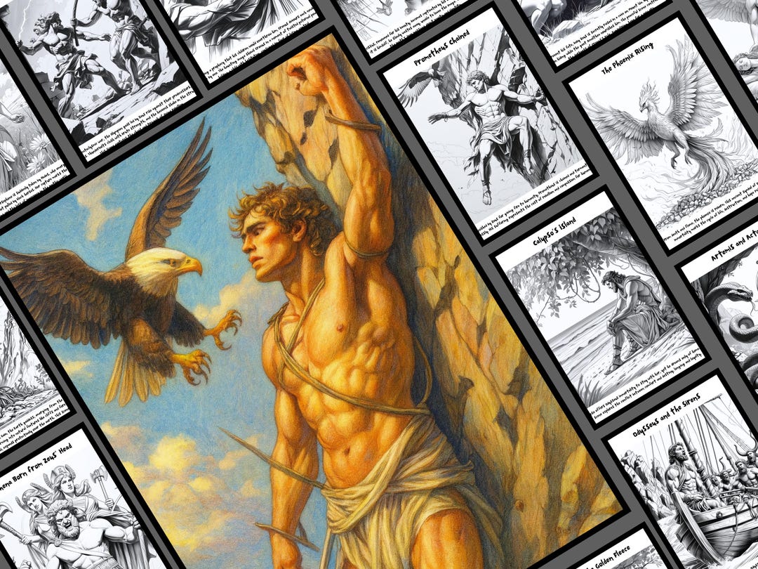 30 Epic Greek Mythology Coloring Pages PDF – Printable Adult Coloring ...
