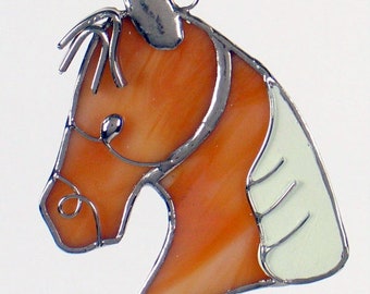 Stained Glass Horse Sun Catcher