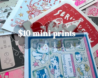 Mini-risoprints van 5,5 x 5,5 inch