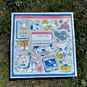 Apuesto a que perderé perros - Impresión risográfica a 4 colores