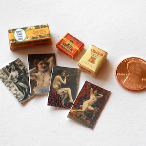 1/12 Scale Dollhouse Miniature Gentlemen's Personal Items