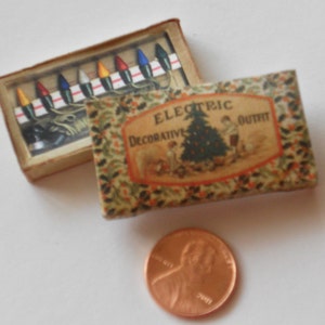 1/12 Scale Miniature Vintage Christmas Lights image 4