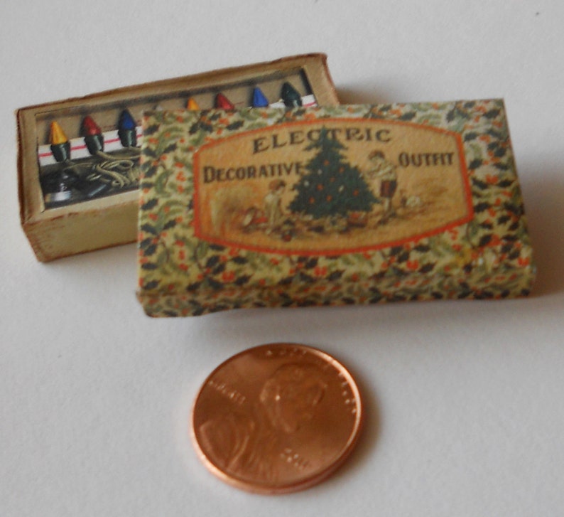 1/12 Scale Miniature Vintage Christmas Lights image 2