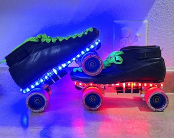 Luces LED de colores cambiantes para patines con control remoto (PAR) 60 luces por metro (la imagen de las luces en los patines ahora son luces correctas)