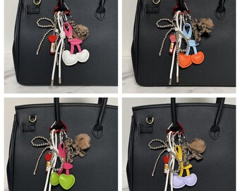 Süßer Kirsche Schlüsselanhänger Mit Reißverschluss - Mini Geldbörse Für Kleingeld