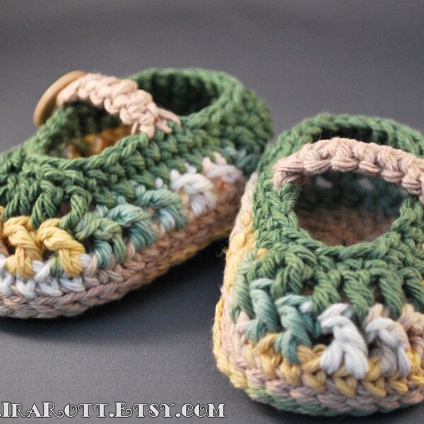 Green Cotton  Baby Booties for 0-6 month
